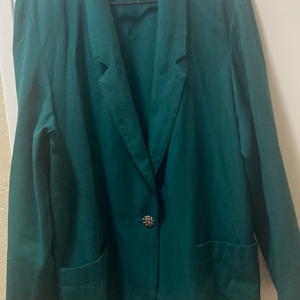 Dark green blazer light weight - Picture 4 of 4